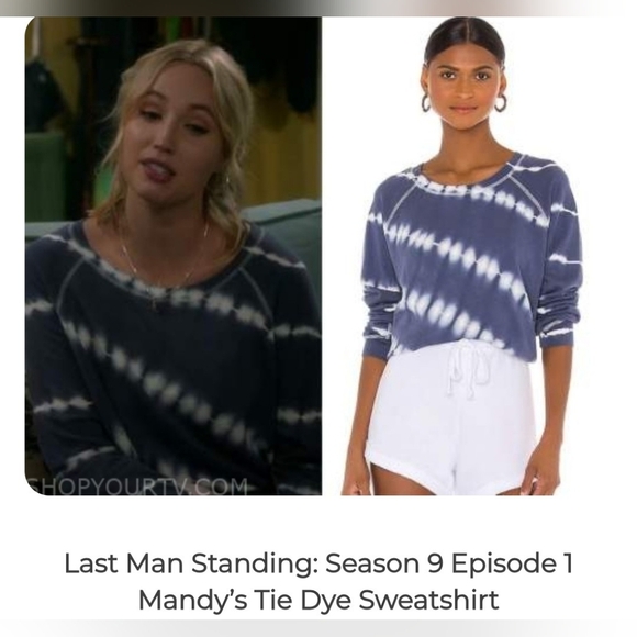 Rails Theo Sweatshirt in Sapphire Tie Dye Size M - Picture 13 of 14